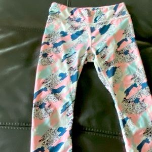 Capris Pink blue white Gray black